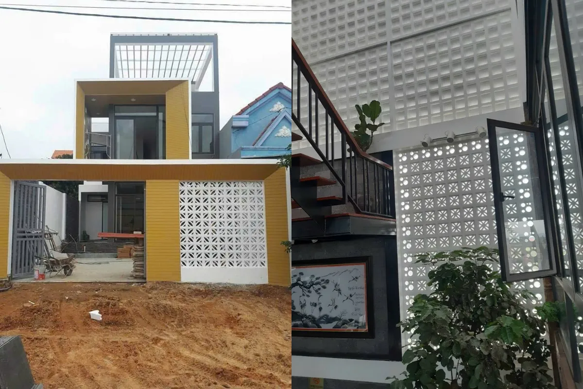 Thi công gạch thông gió